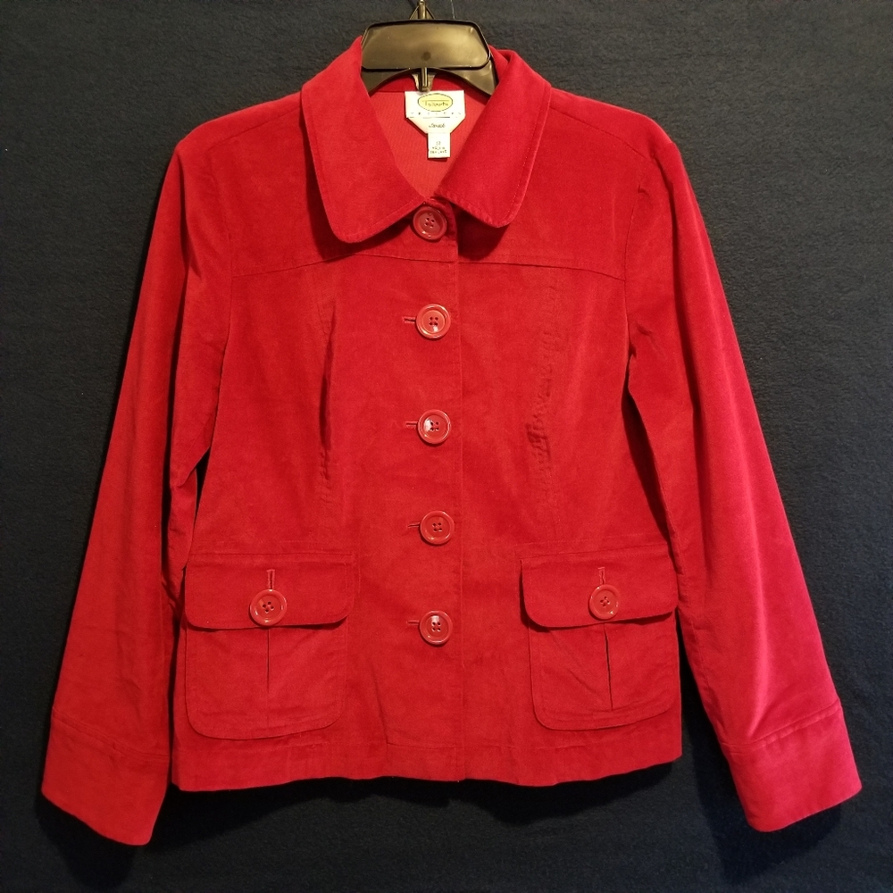 Talbots Stretch Velvet Jacket